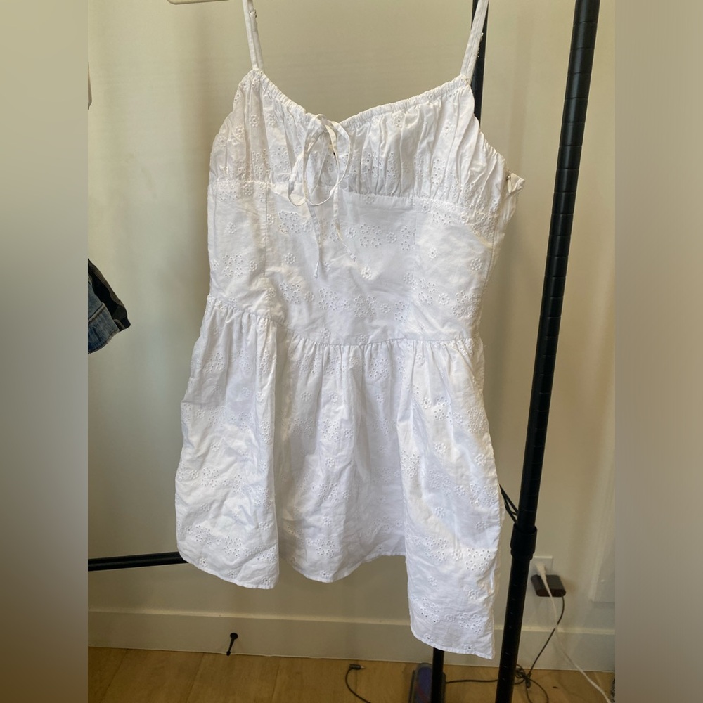 White Eyelet Sundress Zara